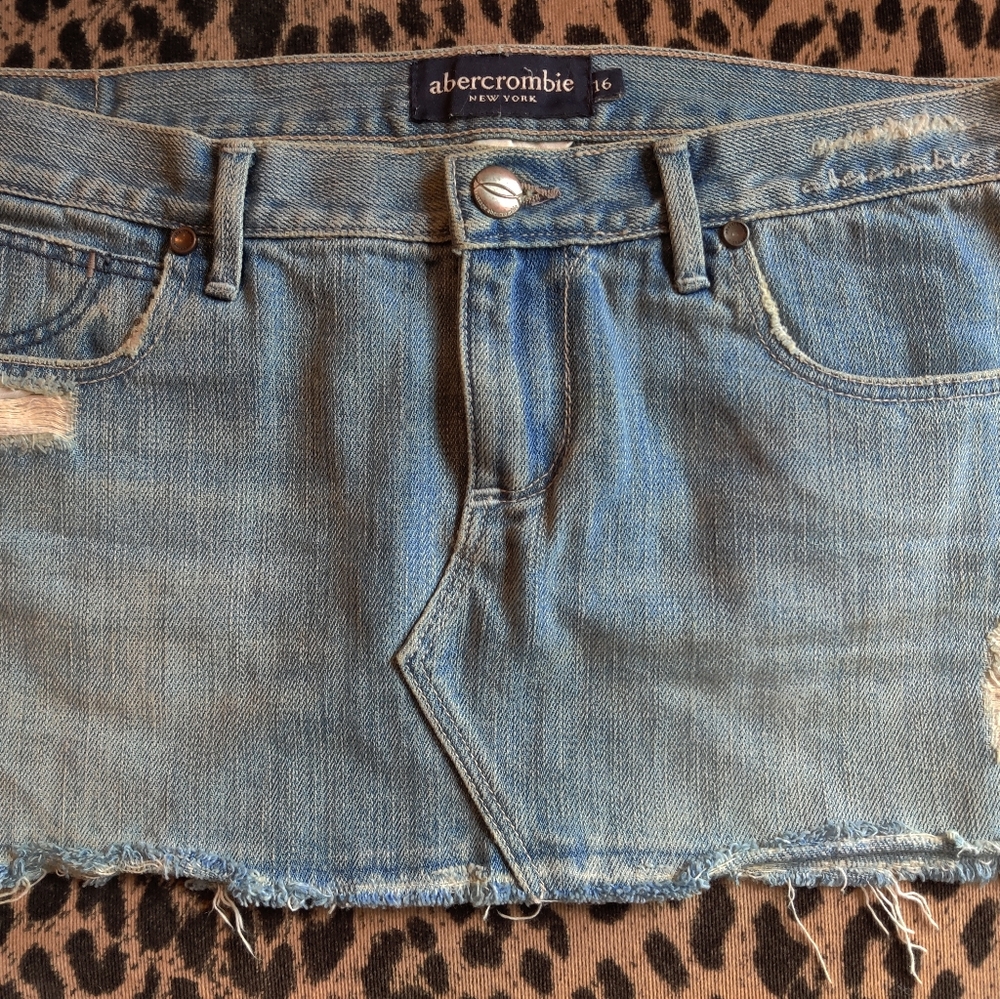 Abercrombie denim mini skirt